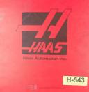 Haas-Haas VF Series, Vertical Milling Center, Operation & Programming Manual 1998-04